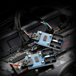 Rocketek HC427 อะแดปเตอร์ USB2.0 HUB 9 พิน แบบแยกสัญญาณหนึ่งต่อสี่, หนึ่งต่อสี่