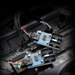 บอร์ดแยกสัญญาณ Rocketek HC427 HUB USB2.0 9 พิน แบบหนึ่งเป็นสอง