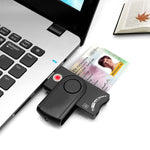 Rocketek SCR10 ตัวอ่านการ์ดสมาร์ท USB2.0 / SD / TF / M2 / MS / SIM, SCR10