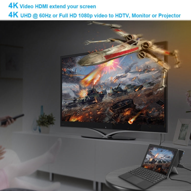 Rocketek SGO772 ตัวแปลง HUB Type-C เป็น USB3.0 / HDMI สำหรับ Surface Pro GO, SGO772