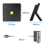Rocketek CR319 ตัวอ่านการ์ดสมาร์ท / SIM USB 2.0 2 in 1