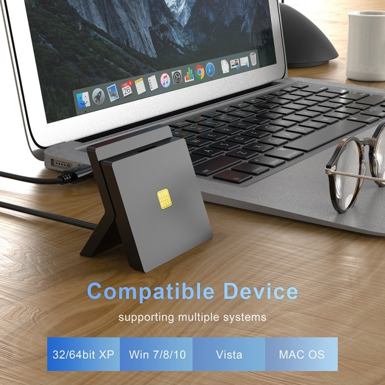 Rocketek CR319 ตัวอ่านการ์ดสมาร์ท / SIM USB 2.0 2 in 1