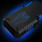 พัดลมระบายความร้อนแล็ปท็อปแบบพกพา Ice Troll 5 COOLCOLD ปรับความเร็วได้ ประสิทธิภาพสูง พร้อมตัวควบคุม AC 220V (สีดำ)