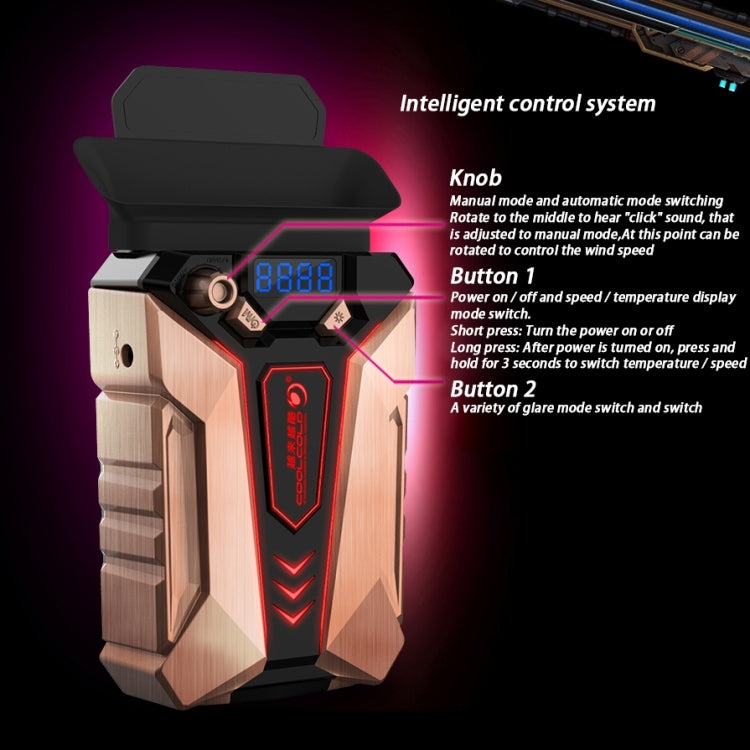 พัดลมระบายความร้อนแล็ปท็อป Ice Troll 7 COOLCOLD แบบเทอร์โบ รุ่นเงียบพิเศษ AC 220V (สีบรอนซ์)