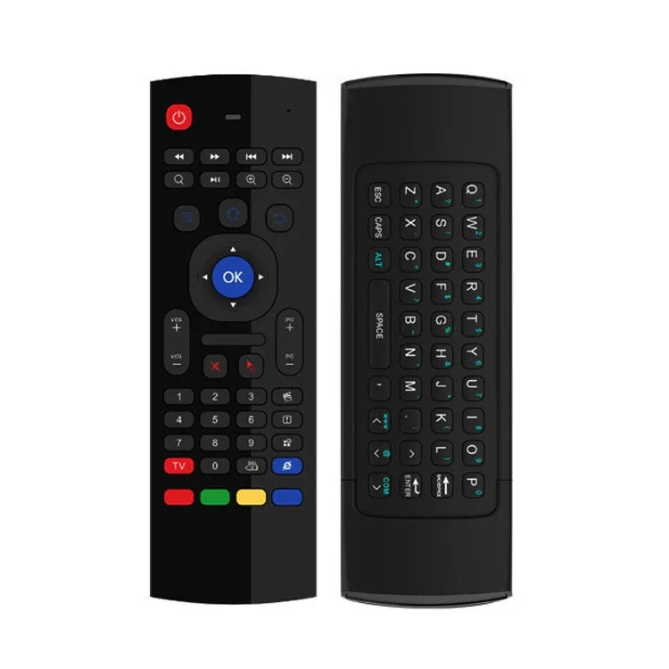 รีโมทคอนโทรลคีย์บอร์ดไร้สายเมาส์อากาศ 2.4GHz รุ่น MX3-L เวอร์ชันมาตรฐาน