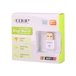 EDUP EP-AC1619 การ์ดเครือข่าย WiFi แบบ USB ไร้สาย 600Mbps 2.4G / 5.8Ghz 150M+433M สองย่านความถี่ สำหรับโน้ตบุ๊ก / แล็ปท็อป / พีซี, EP-AC1619 600Mbps (สีขาว), EP-AC1619 600Mbps (สีดำ)