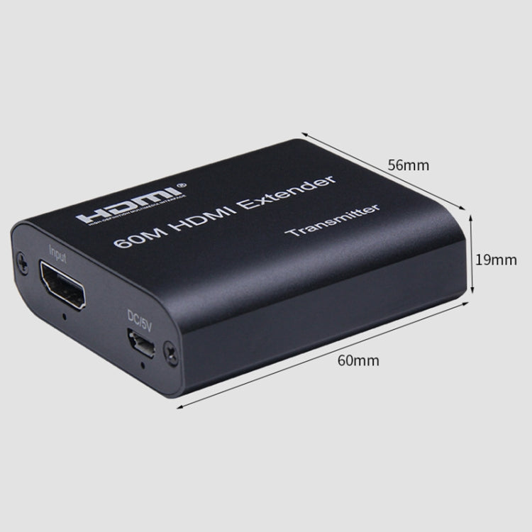 BOWU BW-HE60U ตัวขยายสัญญาณ HDMI 60m เป็นเครือข่าย RJ45, 1080P 60m