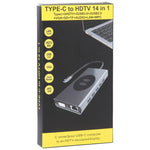 แท่นเชื่อมต่อ Type-C 14 in 1 พร้อมชาร์จไร้สาย (พอร์ตเครือข่าย 1000M), 14 in 1
