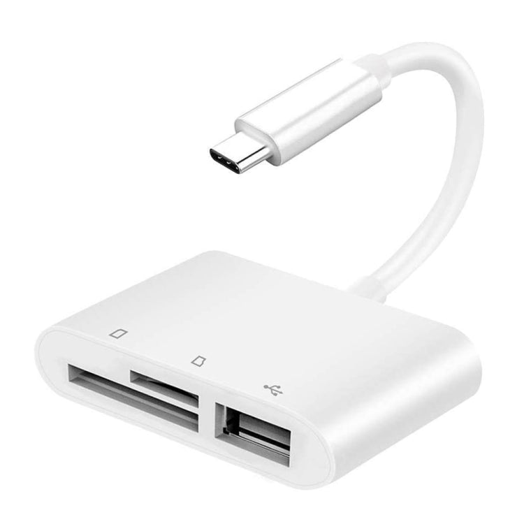 NK103TC ตัวอ่านกล้อง 3 in 1 USB-C / Type-C ตัวผู้เป็น SD + TF + USB ตัวเมีย, NK103TC