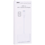 NK108LTC เครื่องอ่านการ์ดกล้อง 4 in 1 USB-C ตัวผู้เป็น SD + TF + USB + Type-C ตัวเมีย, NK108LTC