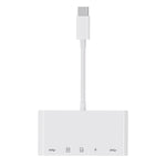 NK-1032TC อะแดปเตอร์ 5 in 1 USB-C ตัวผู้เป็น SD / TF / 2xUSB / Type-C ตัวเมีย, NK1032TC