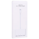 NK-1032TC อะแดปเตอร์ 5 in 1 USB-C ตัวผู้เป็น SD / TF / 2xUSB / Type-C ตัวเมีย, NK1032TC