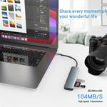 อะแดปเตอร์ HUB USB-C / Type-C 7 in 1 เป็น USB, 7 in 1
