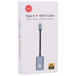 TH001 อะแดปเตอร์ USB-C / Type-C ตัวผู้เป็น HDTV ตัวเมีย 4K UHD, TH001 (สีเทา), TH001 (สีแดง)