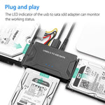 อะแดปเตอร์ SATA / IDE เป็น USB 3.0 สำหรับฮาร์ดไดรฟ์ 2.5 / 3.5 นิ้ว สายแปลง, ปลั๊ก US, PC2404, PC2404AU, PC2404EU, PC2404UK