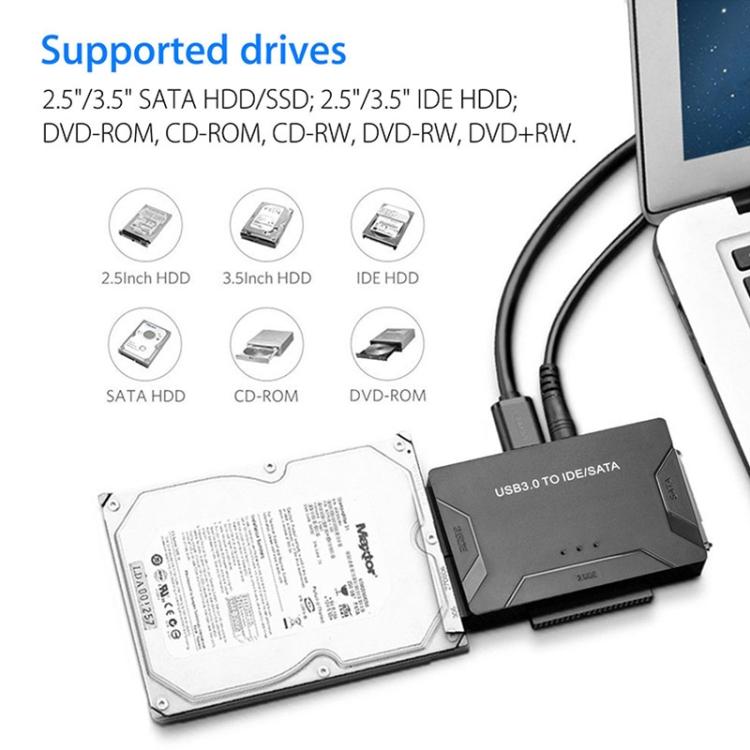 อะแดปเตอร์ SATA / IDE เป็น USB 3.0 สำหรับฮาร์ดไดรฟ์ 2.5 / 3.5 นิ้ว สายแปลง, ปลั๊ก US, PC2404, PC2404AU, PC2404EU, PC2404UK