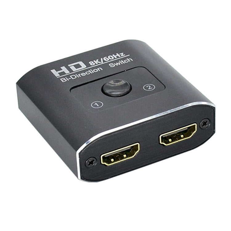 ST0003 สวิตช์ HDMI 2 in 1 ออก 8K แบบสองทิศทาง ตัวแปลงวิดีโอ, 8K 60Hz สีดำ