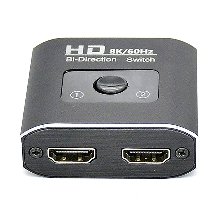 ST0003 สวิตช์ HDMI 2 in 1 ออก 8K แบบสองทิศทาง ตัวแปลงวิดีโอ, 8K 60Hz สีดำ