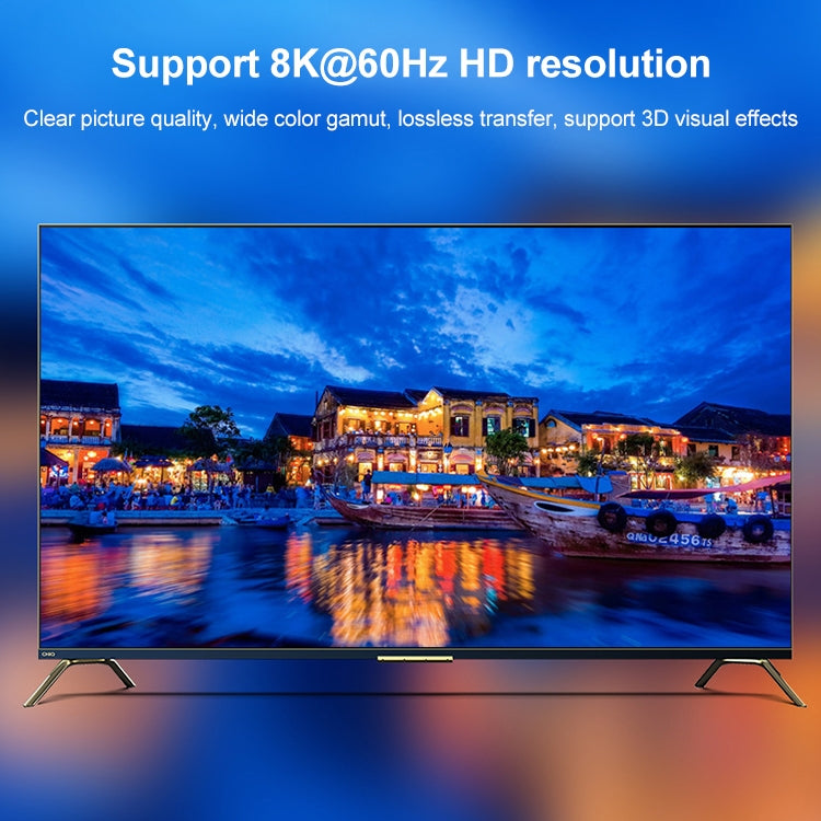 ST0003 สวิตช์ HDMI 2 in 1 ออก 8K แบบสองทิศทาง ตัวแปลงวิดีโอ, 8K 60Hz สีดำ
