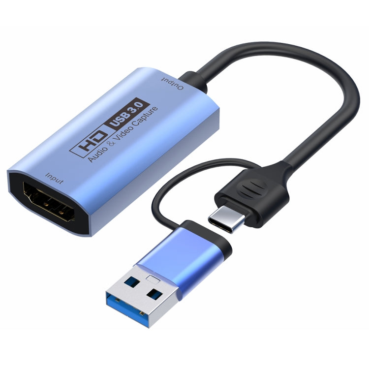 Z29C การ์ดจับภาพวิดีโอ HD HDMI/F ตัวเมียเป็น USB-C / Type-C+USB 3.0/M ตัวผู้, Z29C