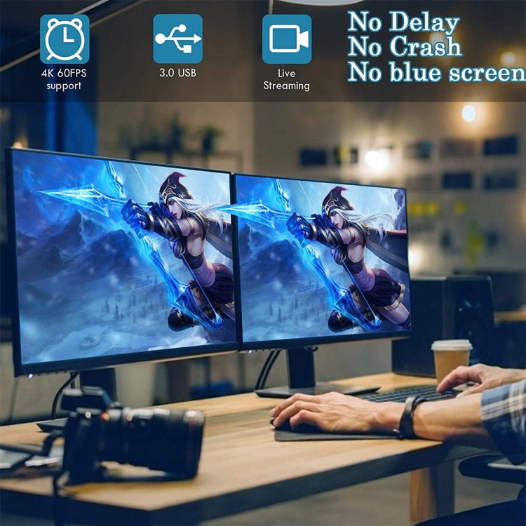 Z29D การ์ดจับภาพวิดีโอ HD HDMI/F ตัวเมียเป็น USB 3.0/M ตัวผู้พร้อมสาย, Z29D