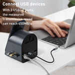 อะแดปเตอร์ HUB USB-C / Type-C 10 in 1 รุ่น BYL-2211 รองรับชาร์จโทรศัพท์