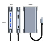 อะแดปเตอร์ HUB USB-C / Type-C 7 in 1 เป็น USB รุ่น BYL-2111U3