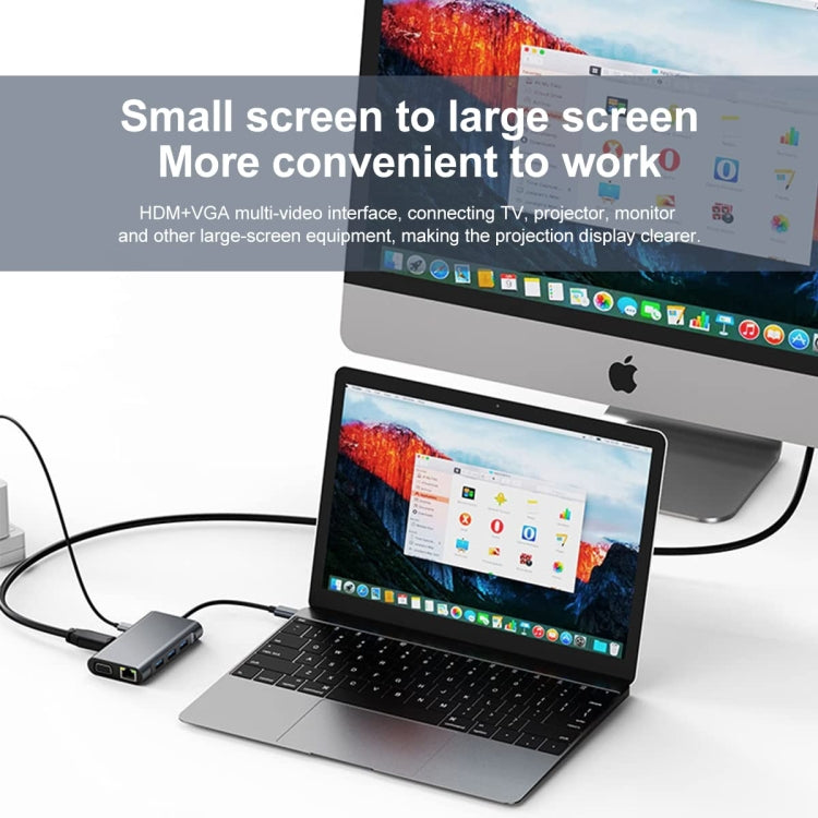 อะแดปเตอร์ HUB USB-C / Type-C 7 in 1 เป็น USB รุ่น BYL-2111U3