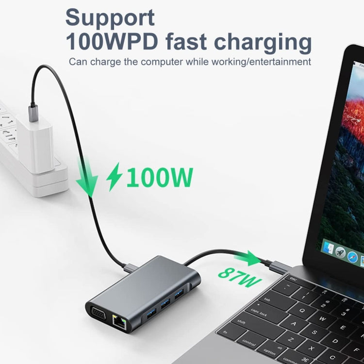 อะแดปเตอร์ HUB USB-C / Type-C 7 in 1 เป็น USB รุ่น BYL-2111U3