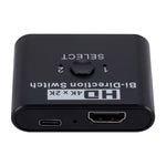 สวิตช์ HDMI สองทาง 2 In 1 Out ความละเอียด 4K HD รุ่น SL
