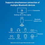 อะแดปเตอร์เครือข่าย USB 2 in 1 Bluetooth WiFi 600M รับสัญญาณ WiFi รุ่น 605