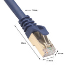 สายแลน CAT8 คอมพิวเตอร์ สวิตช์ เราเตอร์ อีเธอร์เน็ต LAN ความยาว 0.5m, สายแพตช์ RJ45, 0.5m