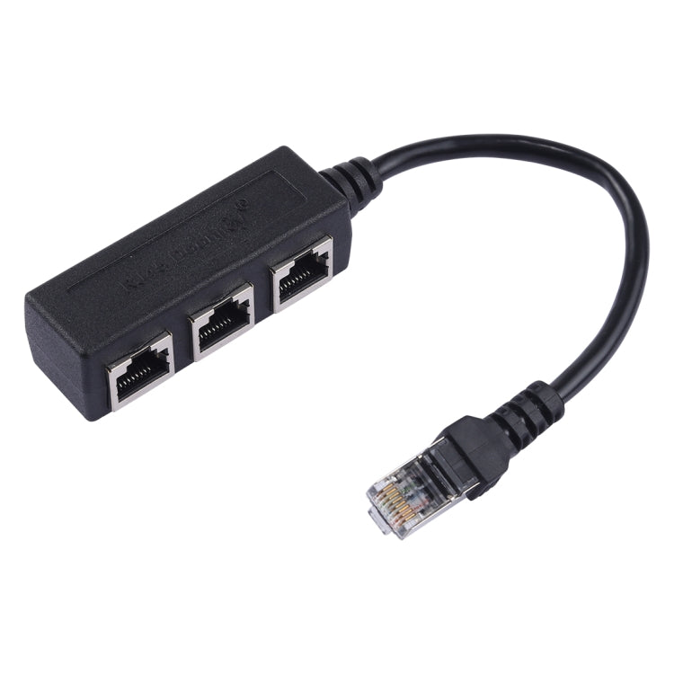 ตัวแยกปลั๊ก LAN Ethernet RJ45 จาก 1 เป็น 3 ช่อง, 3 พอร์ต RJ45