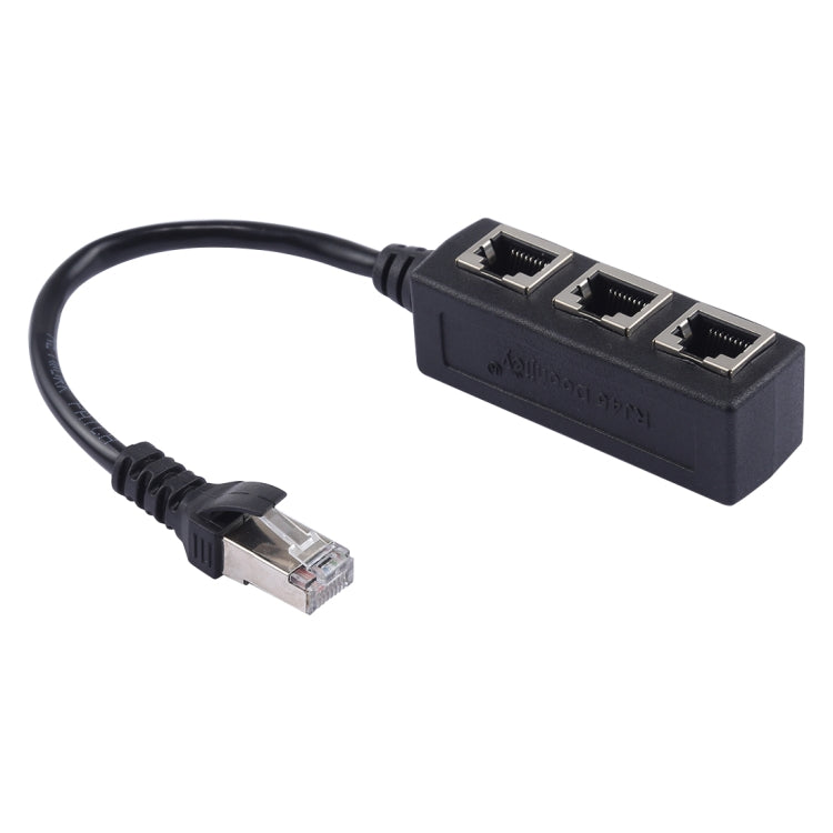 ตัวแยกปลั๊ก LAN Ethernet RJ45 จาก 1 เป็น 3 ช่อง, 3 พอร์ต RJ45