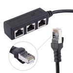 ตัวแยกปลั๊ก LAN Ethernet RJ45 จาก 1 เป็น 3 ช่อง, 3 พอร์ต RJ45