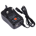 อะแดปเตอร์ปลั๊กไฟแบบเสียบผนัง 30W แบบสากล พร้อมพอร์ต USB 5V 2.1A ปลั๊ก UK ความยาวสายประมาณ 1.2 เมตร 8 ชิ้น