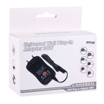 อะแดปเตอร์ปลั๊กไฟแบบเสียบผนัง 30W แบบสากล พร้อมพอร์ต USB 5V 2.1A ปลั๊ก UK ความยาวสายประมาณ 1.2 เมตร 8 ชิ้น