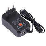 อะแดปเตอร์ปลั๊กผนัง 30W แบบยูนิเวอร์แซล ปลั๊ก EU พร้อมพอร์ต USB 5V 2.1A, จำนวน 6 ชิ้น ความยาวสายประมาณ 1.2 ม., ปลั๊ก EU