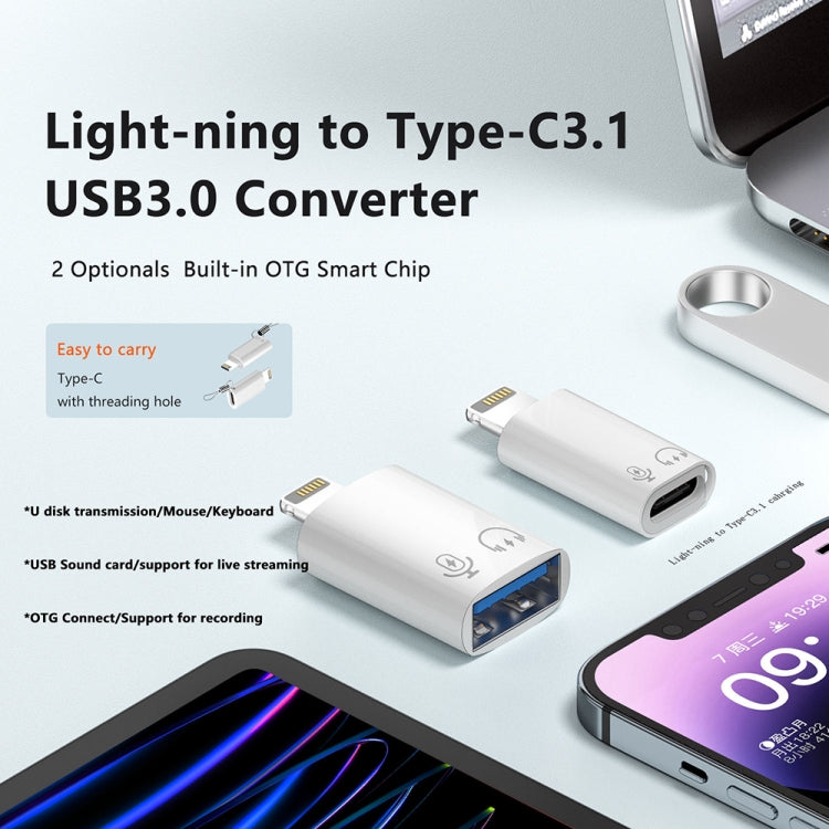 อะแดปเตอร์ 8 Pin เป็น USB-C / Type-C OTG, 8 Pin เป็น USB-C / Type-C