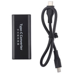 อะแดปเตอร์แจ็คไฟ DC 5.5 x 2.1 มม. ตัวเมียไปยัง USB-C / Type C ตัวเมีย พร้อมสาย USB-C / Type C ยาว 30 ซม. ขนาด 5.5x2.1 มม.