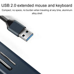 15101 อะแดปเตอร์ HUB USB3.0 5 ใน 1 เป็น 3 x USB + SD / TF Card Reader, USB3.0