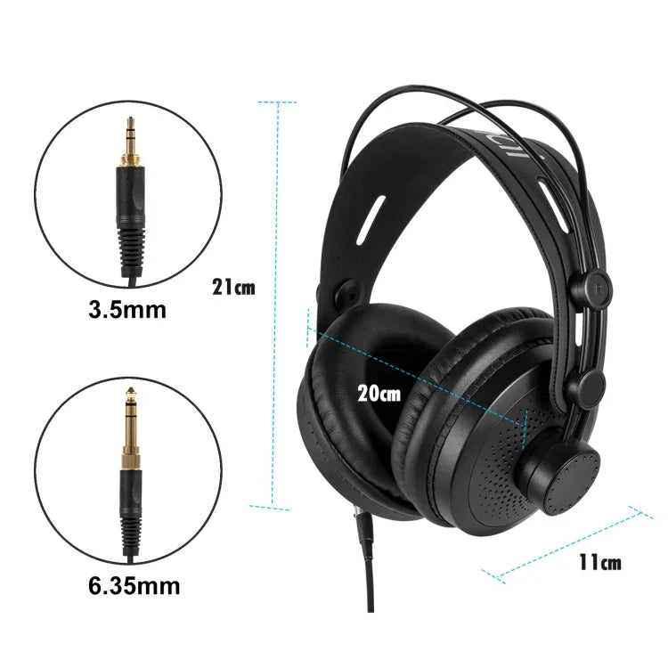 Yanmai D68 หูฟังมอนิเตอร์สำหรับบันทึกเสียง, D68 (สีดำทอง)