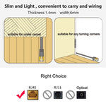 สายแลน CAT6 แบบบางพิเศษแบน ยาว 8 เมตร พร้อมหัวต่อ RJ45