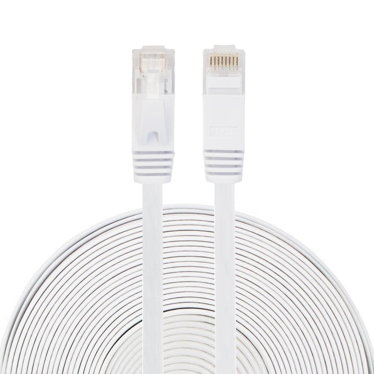 สายแลน CAT6 แบบแบนบางพิเศษ 15m, สายแพตช์ RJ45, ความยาว: 15m