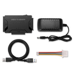 สายแปลง USB 3.0 เป็น SATA / IDE สำหรับฮาร์ดดิสก์ 2.5 นิ้ว / 3.5 นิ้ว SATA IDE HDD ความยาวสาย 1 เมตร รุ่น US160
