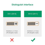 UGREEN MM119 สายอะแดปเตอร์ VGA เป็น DVI (24+1) ตัวผู้ถึงตัวเมีย ความละเอียด Full HD 1080P สำหรับคอมพิวเตอร์, PC, แล็ปท็อป, HDTV, โปรเจคเตอร์, การ์ดกราฟิก DVD และอุปกรณ์ VGA / DVI อื่นๆ, ความยาวสาย: 50cm