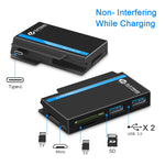 ROCKETEK RT-SGO737 ฮับอินเทอร์เฟซ USB 3.0 2 ช่อง + Micro USB สำหรับ Microsoft Surface Go พร้อมช่องใส่การ์ด TF 2 ช่อง และช่องใส่การ์ด SD, RT-SGO737