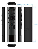 รีโมทคอนโทรลเมาส์อากาศแฟชั่น Q5 2.4G RF 3D ผิวแปรง