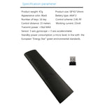 รีโมทคอนโทรลเมาส์อากาศแฟชั่น Q5 2.4G RF 3D ผิวแปรง