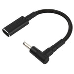 สายถักไนลอนอะแดปเตอร์ PD 100W 18.5-20V ขนาด 4.0 x 1.35 มม. แบบข้อศอก เป็น USB-C / Type-C